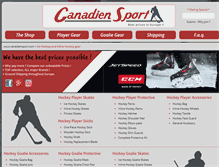Tablet Screenshot of canadiensport.com